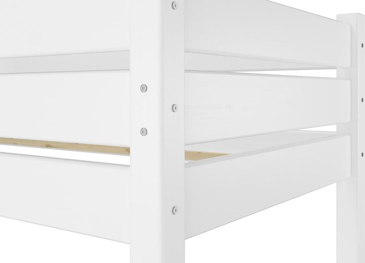 Produktbild Erst-Holz Hochbett Kiefer weiss 90x200 Etagenbett stabil teilbar Rollrost Bettkasten 60.16-09WT100MS1 (90 x 200 cm)