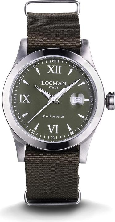 Actual product image Locman Italy Men's Watch Iceland green Ref. 0614A03 (Analogue wristwatch, 40 mm)