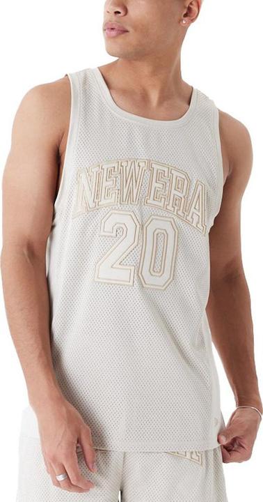 Immagine prodotto New Era Canotta in Poly Mesh - BRAND LOGO stone beige (L)