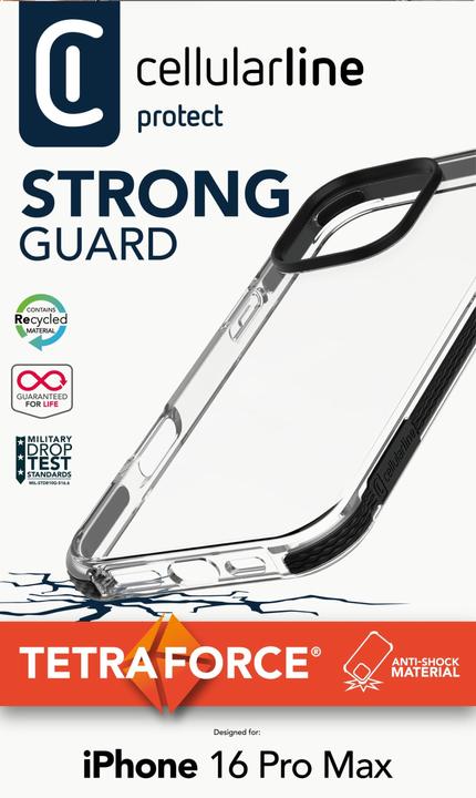 Immagine prodotto Cellularline Custodia Strong Guard (Apple iPhone 16 Pro Max)