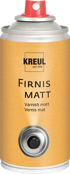 Actual product image Magni KREUL 812150 - Fixing spray matt, 150 ml spray can, transparent, non-yellowing, elastic protection (Orange, Grey, Black, Red, 150 ml)