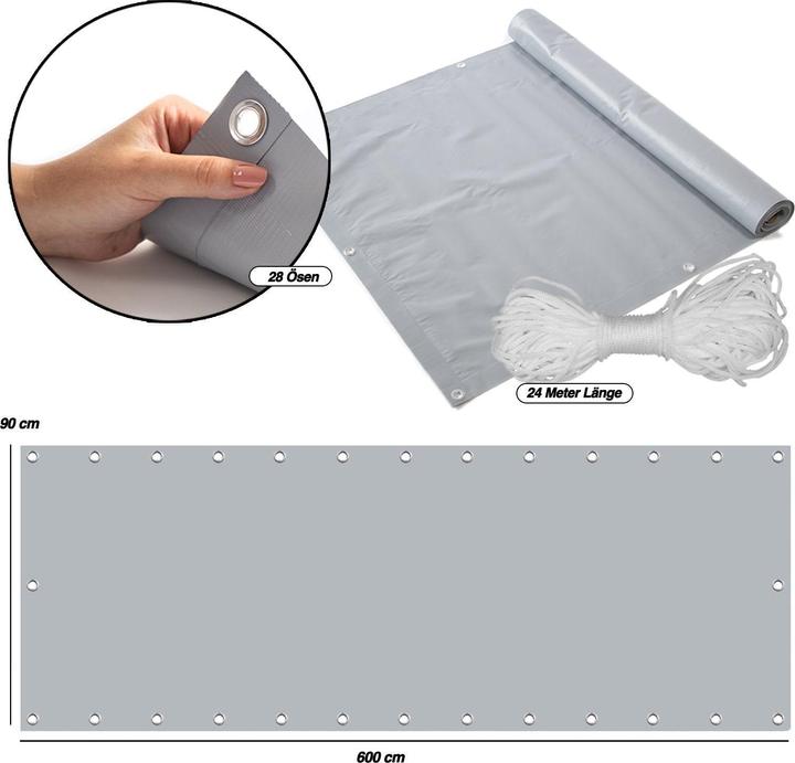 Immagine prodotto Casa Pura Balkonsichtschutz (600 cm)