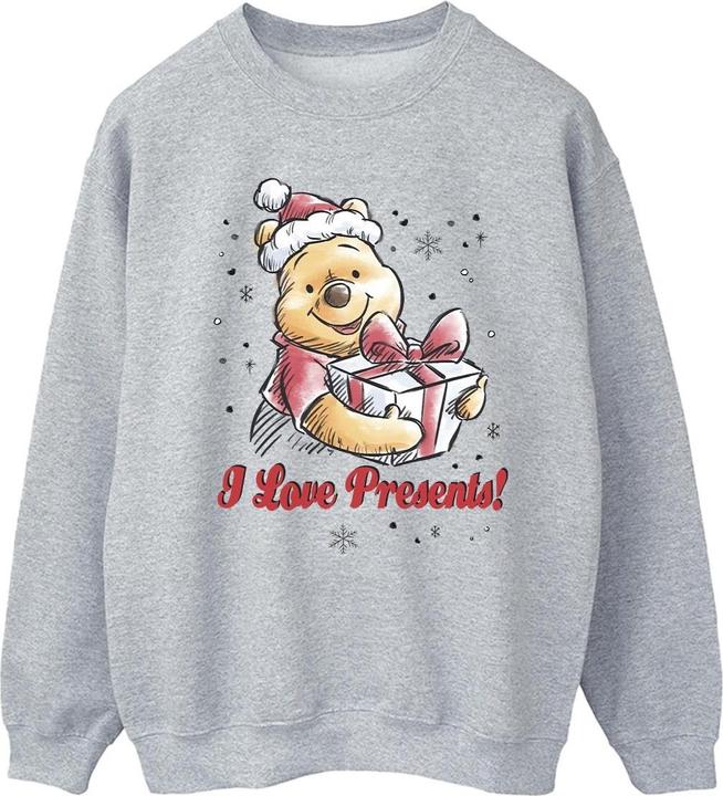 Actual product image Disney Mens Winnie The Pooh Love Presents Sweatshirt (L)