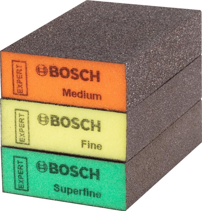 Bosch Professional Zubehör Expert Standard Blocks (Medium, Fine, Superfine)