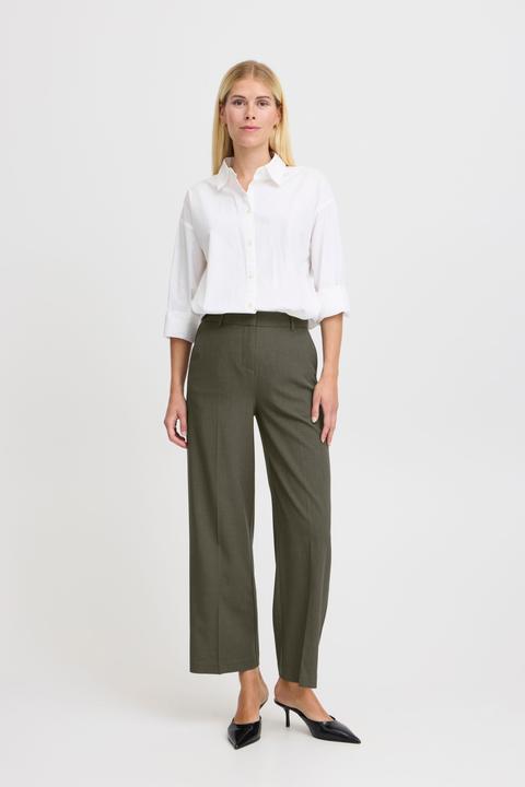 Actual product image B.young BYDANTA WIDE LEG PANTS 2 CROPPED 20815027 (42)