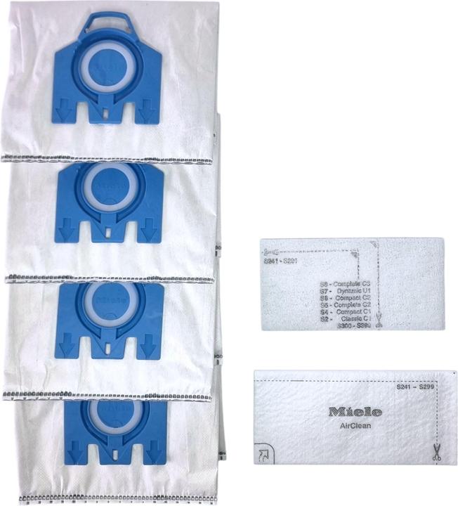 Produktbild Miele 2x HyClean Pure GN Staubsaugerbeutel 8 Stück mit Filter ( 2x 12421130 ) für Complete C2 / C3 (8 x)
