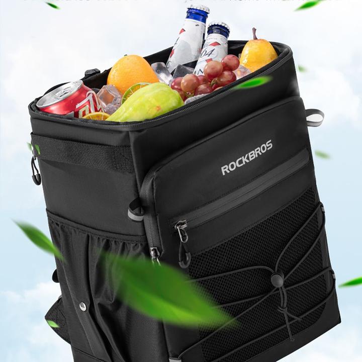 Actual product image Rockbros Waterproof Backpack with Cooling 14l - Black (14 l)