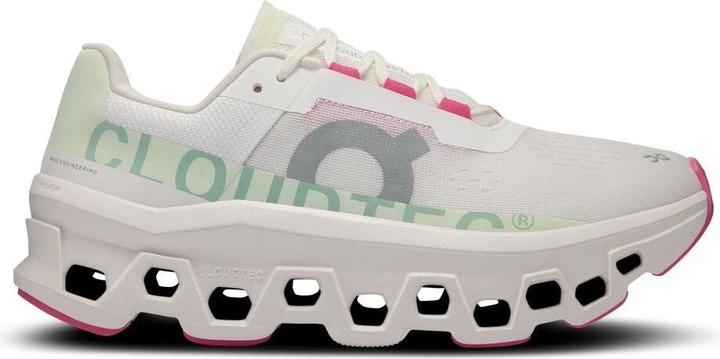 On Running ON Cloudmonster Laufschuhe Weiss / Lima Damen (39)