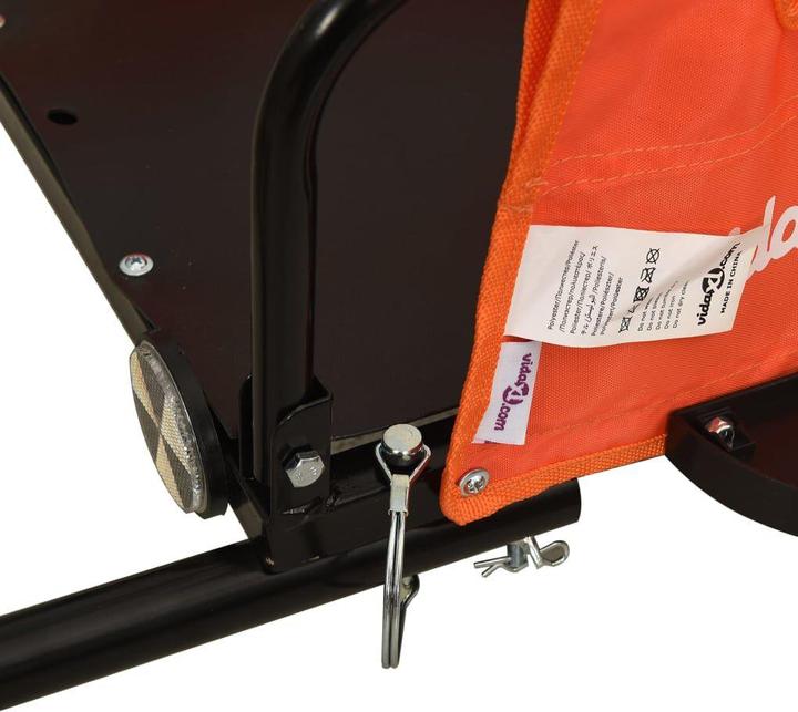 Actual product image VidaXL Fahrradanhänger Oxford-Gewebe & Eisen