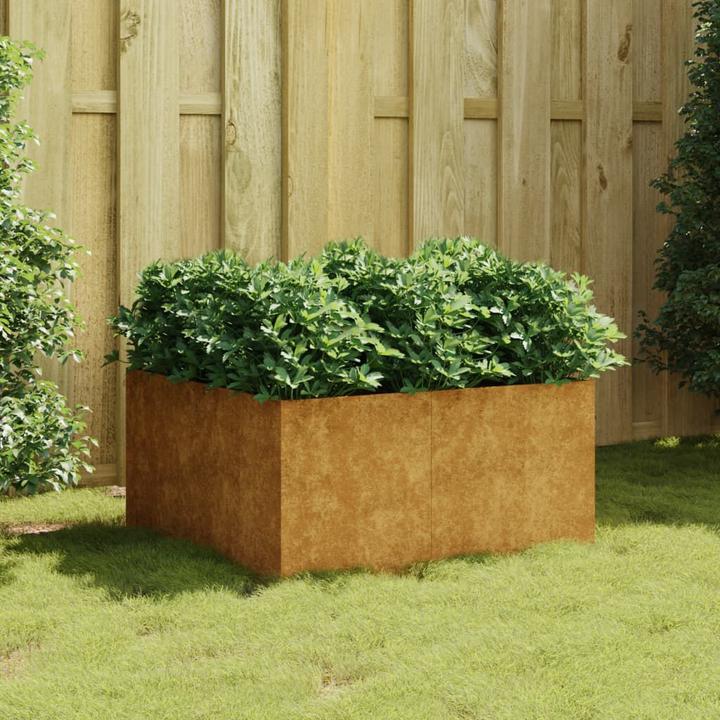 Produktbild VidaXL Pflanzkübel 80x80x40 cm Cortenstahl, Farbe: Rostig