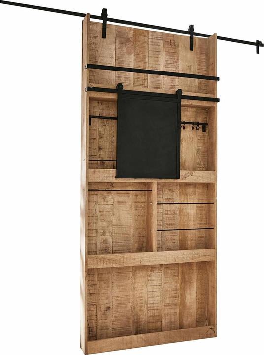 Produktbild Loberon Schiebetür Vulmont antikbraun/schwarz