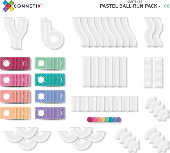 Image du produit Connetix 106 pc Pastel Ball Run