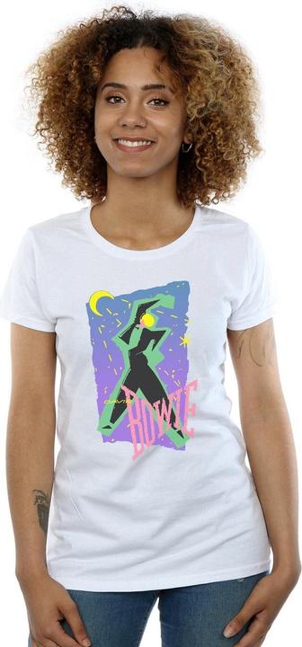 Actual product image David Bowie Womens/Ladies Moonlight Dance Cotton T-Shirt (S)