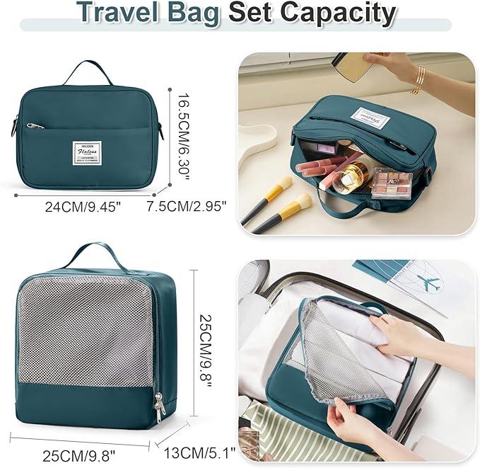 Actual product image Only-Bags.Store 3pcs travelling with a large carry-on bag, a sports bag, and a waterproof luggage