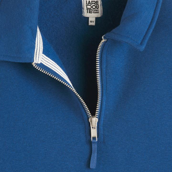 Produktbild La Redoute Collections Sweatshirt mit Polokragen und Reissverschluss (102)