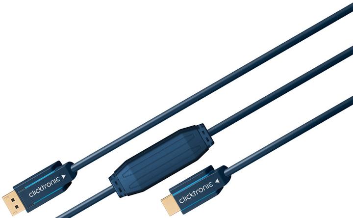 Produktbild clicktronic DisplayPort/HDMI Adapterkabel (1 m, DisplayPort, HDMI)