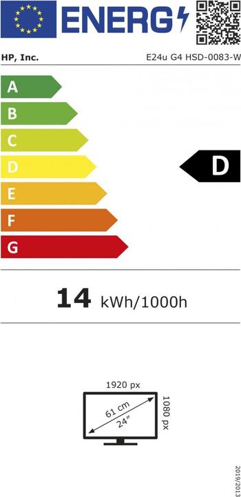 Energie-Label HP E24u G4 (1920 x 1080 Pixel, 23.80")