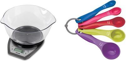 Image du produit Salter 1024 SVDR14 Échelles de cuisine électroniques avec double bol mélangeur argenté