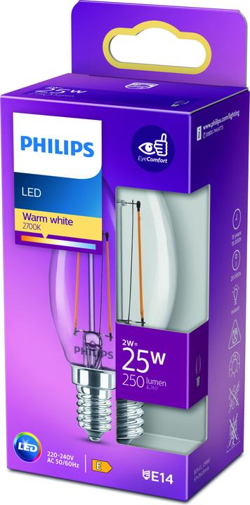 Produktbild Philips Kerze (E14, 2 W, 250 lm, 1 x, E)