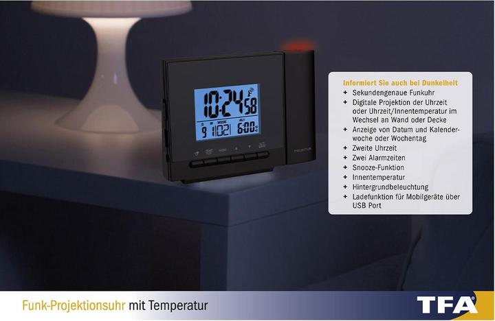 Actual product image TFA Projection Clock 2.0