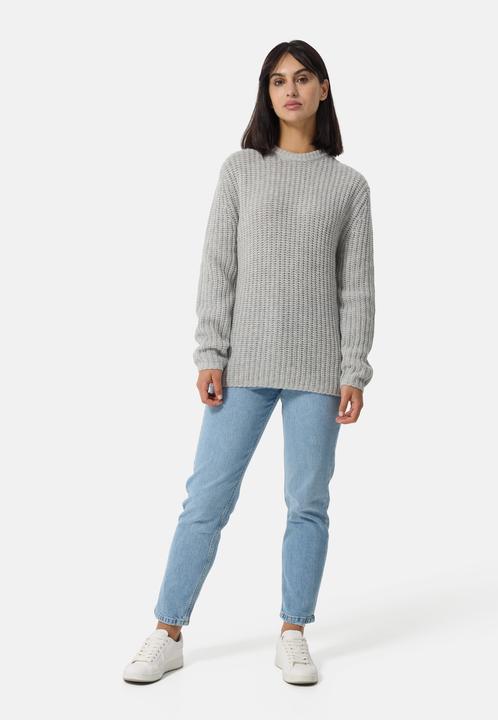 Actual product image Cash-Mere Grobgestrickter Wolle Kaschmir Rundhals Pullover (XS)