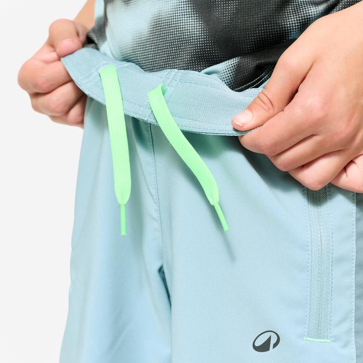 Actual product image Decathlon Shorts Sporthose Kinder atmungsaktiv - blau/grün (12, 13, 14)