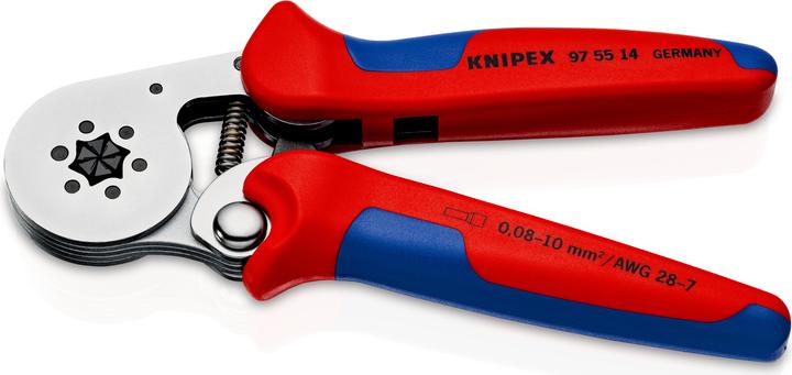 Image du produit Knipex Pince à sertir auto-ajustable pour embouts de câble (180 mm)