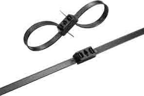 Actual product image Rs Pro Nylon 66 Cable Tie Double Head Black 12.7mm x 500mm (Plastic cable ties, 500 mm, 50 pcs.)