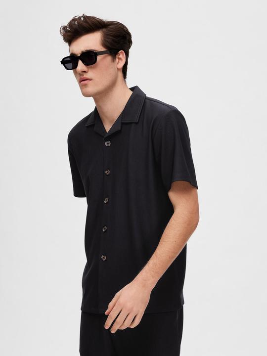Produktbild Selected Homme Geripptes Kurzarmhemd (L)