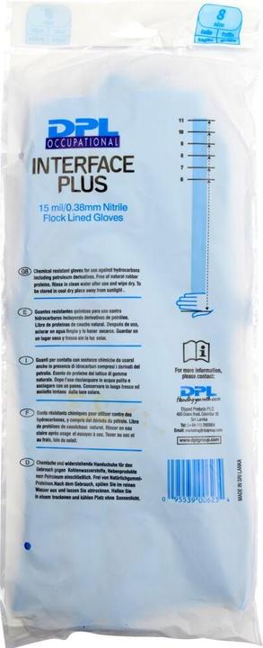 Nährwerte und Zutaten DPL Haushaltshandschuhe Nitril, Blau, Gr. 8 (8)