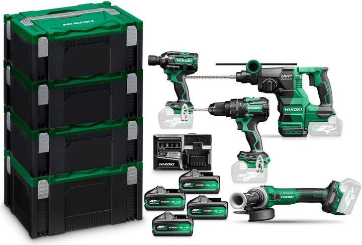 Produktbild Hikoki KC36H4A-MVB4 Vorteilspack KC36H4A-MVB4 36V 4 x Batterie 4,0Ah