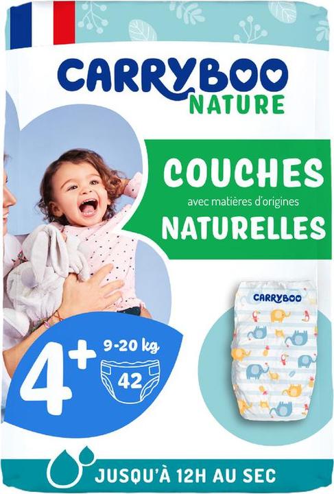 Image du produit Carryboo Couches Ecologiques T4+ (9-20kg) (Taille 4+, 42 pièce(s))