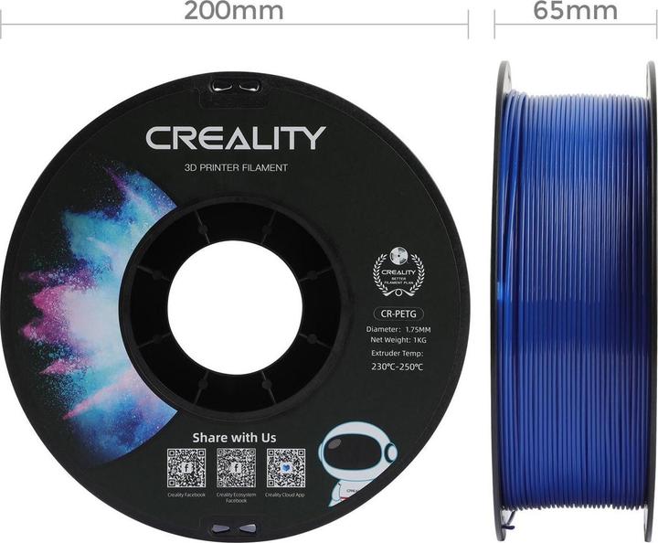 Immagine prodotto Creality Filamento (PETG, 1.75 mm, 1000 g, Blu)