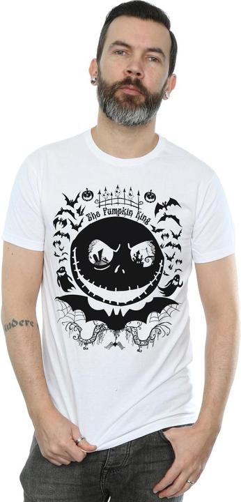 Actual product image Disney Mens Nightmare Before Christmas Jack The Pumpkin King T-Shirt (S)