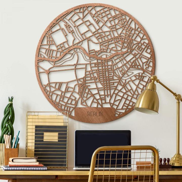 Image du produit Trenddeko Plan de la ville de Berlin (Ø 70 cm)