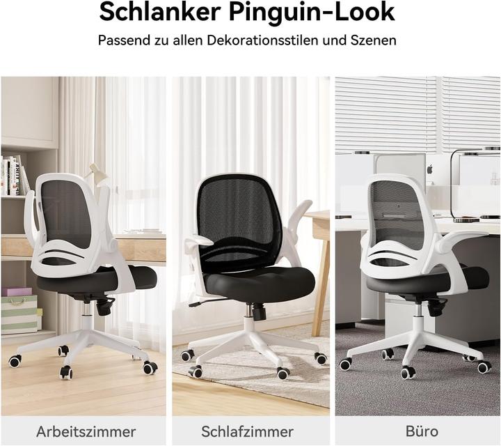 Actual product image Hbada Desk Chair, White