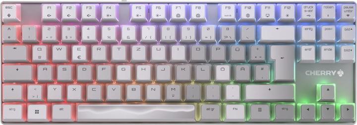 Actual product image CHERRY XTRFY TAS MX 8.2 XAGA TKL Wireless DE-Layout white (DE, Wireless, Cable)