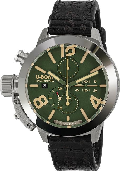Actual product image U-Boat 9581 Classico 45 mm Tungsteno CAS Green men's watch 10ATM (Chronograph, 45 mm)