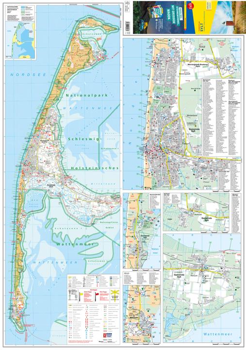 Actual product image Falk Tourist map Sylt 1:40 000