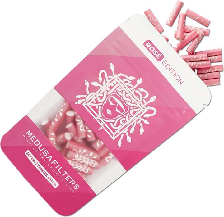 Actual product image Medusafilters Medusa Hybrid Filters Rosé 6mm 50pcs