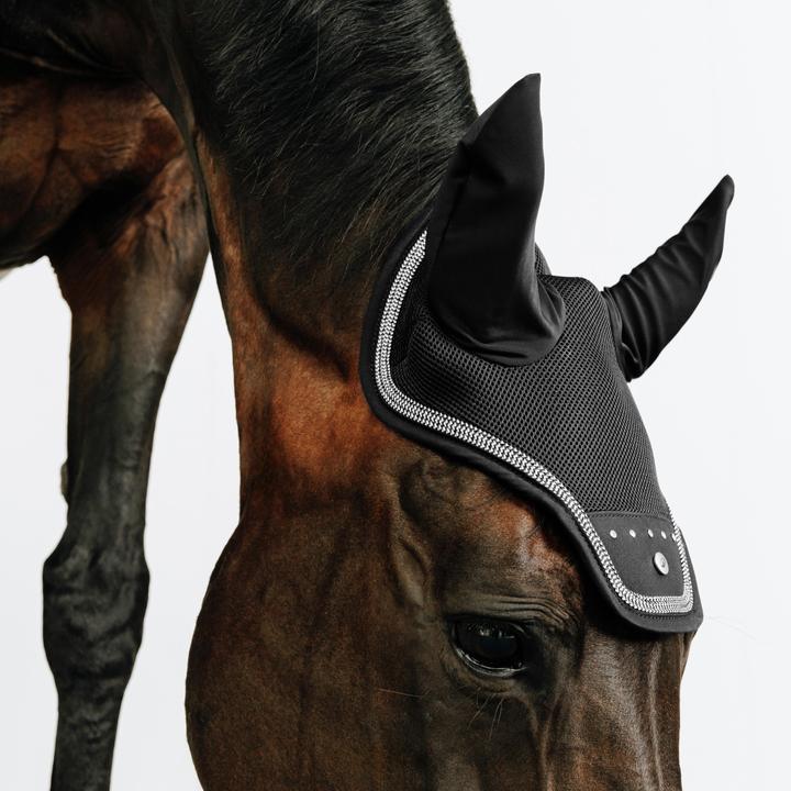 Immagine prodotto Fouganza Horse Riding Ear Net - Black Rhinestones