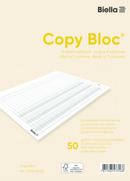 Produktbild Biella Durchschreibebücher (50 x)