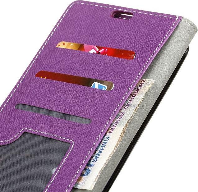 Actual product image MU Classic Leather cover with cross pattern (Huawei Y6 (2017), Huawei Y5 (2017))