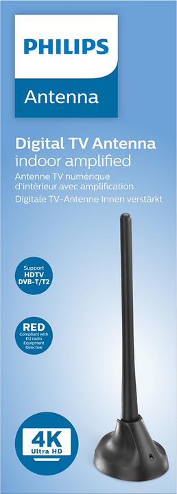 Produktbild Philips Dipol-DVB-T Innen-Stab-Antenne (Stabantenne, 18 dB, DVB-T / -T2)