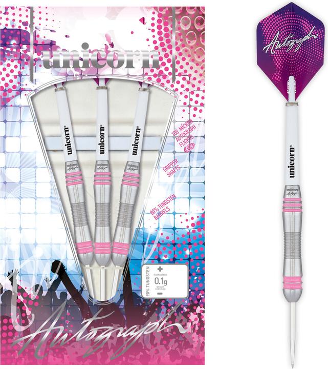 Actual product image Unicorn Autograph Style 2 Steel Darts (28 g)