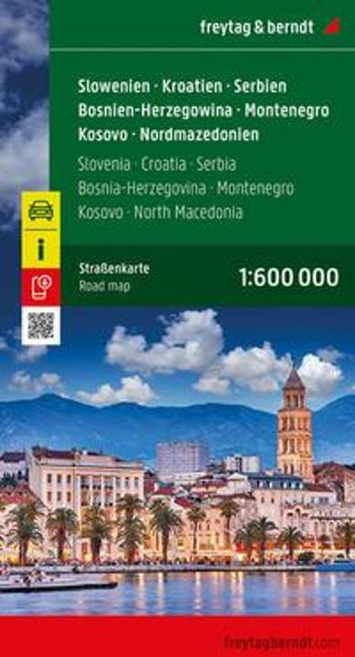 Actual product image Slovenia - Croatia - Serbia - Bosnia-Herzegovina - Montenegro - Kosovo - North Macedonia