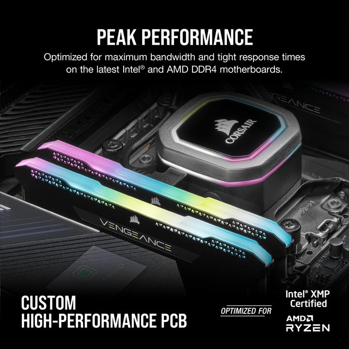 Immagine prodotto Corsair Vengeance RGB Pro SL (4 x 16GB, 3600 MHz, DDR4-RAM, DIMM)