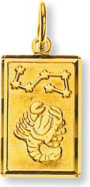 Immagine prodotto Natsumi Schmuck Ciondolo Segno Zodiacale Scorpione in oro giallo 18K/750 (Oro giallo 750/18 K Oro giallo)