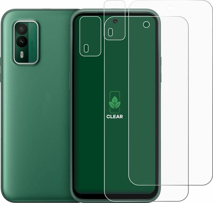 Actual product image ScreenLeaf Protective film sustainable screen protector screen protector film clear transparent (2 Piece, Nokia XR21)