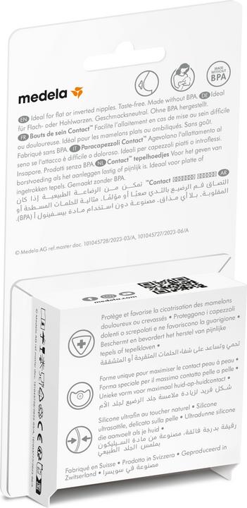 Image du produit Medela Contact Protège-mamelons S ( Ø 16mm), 2 pièces avec boîte de rangement (S)